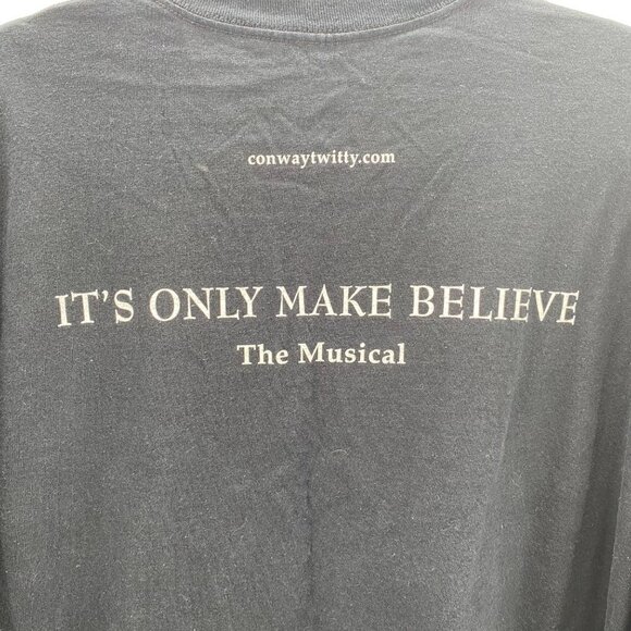 Gildan Conway Twitty Black Short Sleeve T-Shirt Men’s Size 2XL - Picture 4 of 7